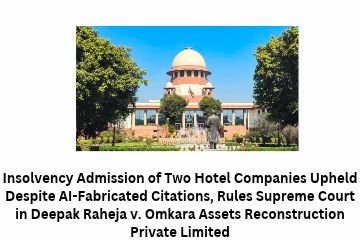 Insolvency Admission of Two Hotel Companies Upheld Despite AI-Fabricated Citations,