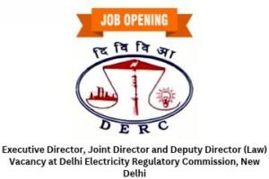 Executive Director, Joint Director and Deputy Director (Law) Vacancy at Delhi Electricity Regulatory Commission, New Delhi